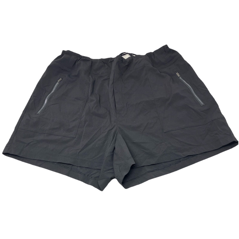 Athleta Women's Black Trekkie North Hiking Shorts Zipper Pockets Outdoor Size 20